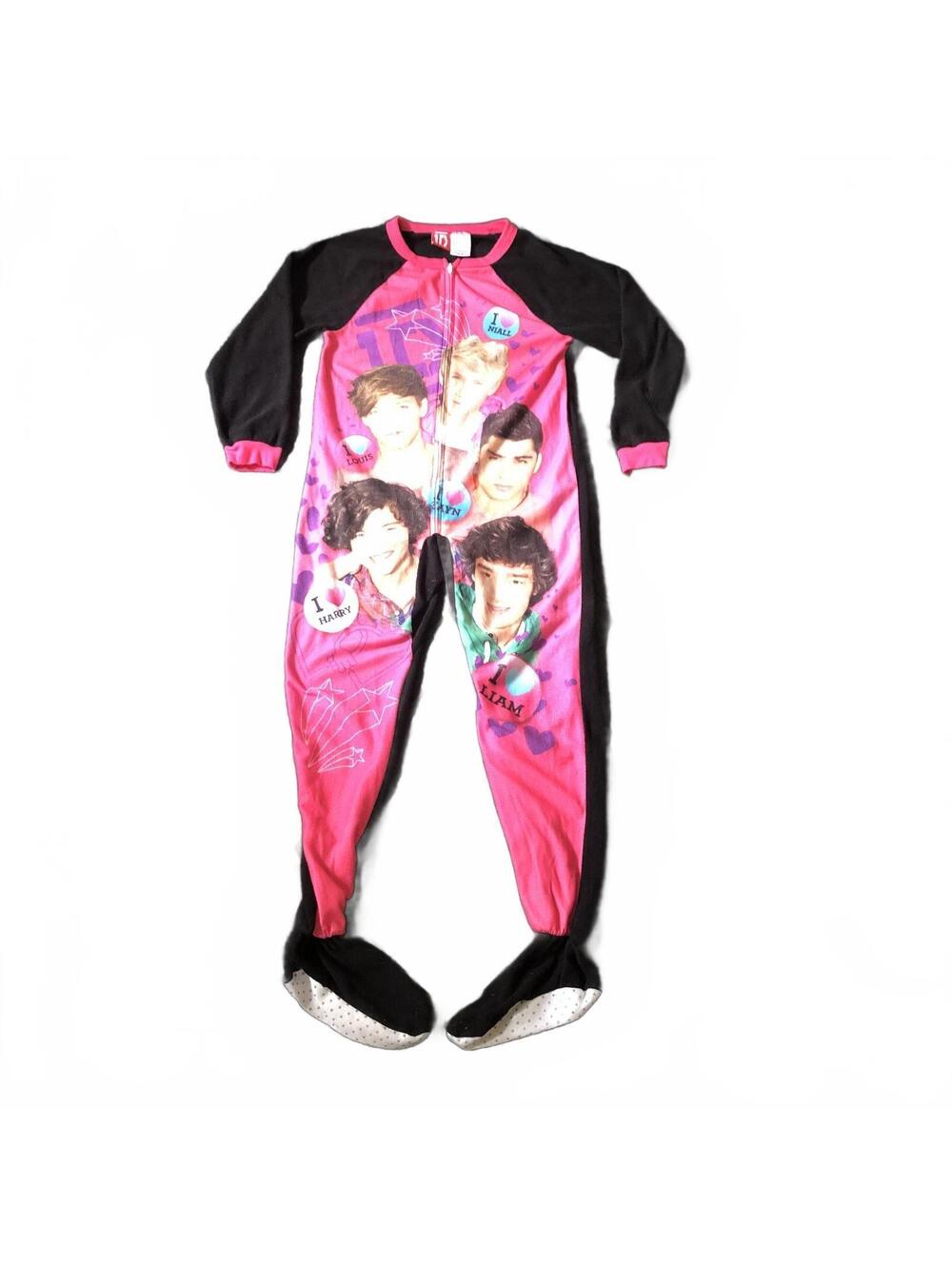 One Direction Girls' Footed Pajamas Size 10/12